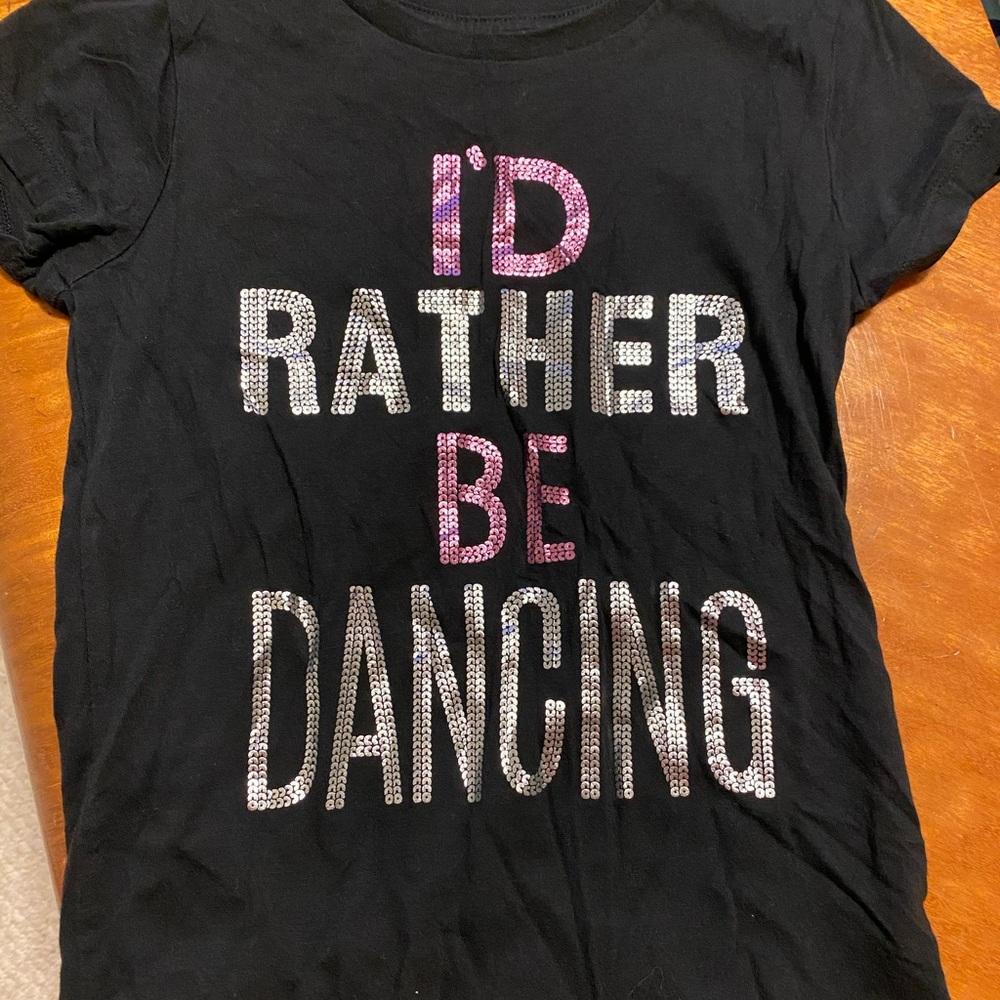 Girls AéRopostale I’d rather be dancing T-shirt